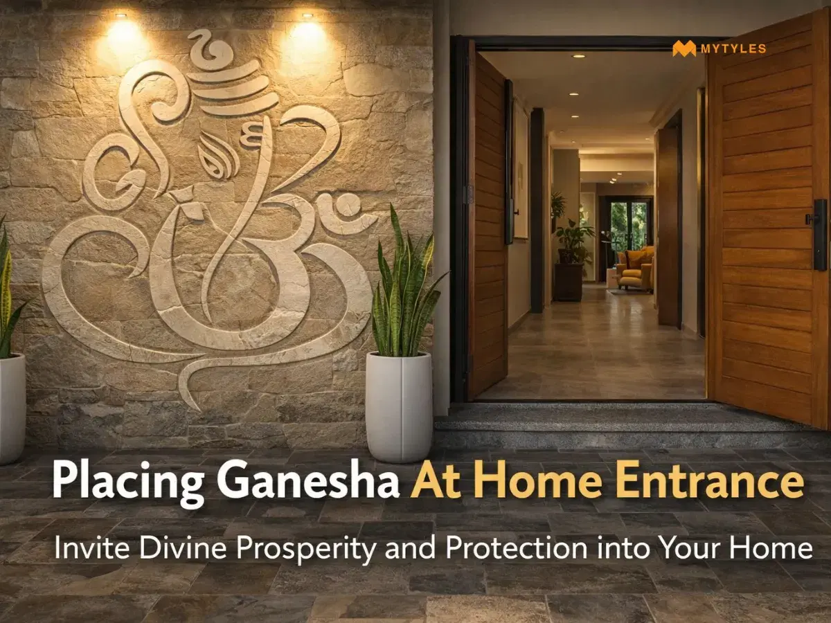 Placing Ganesha At Home Entrance