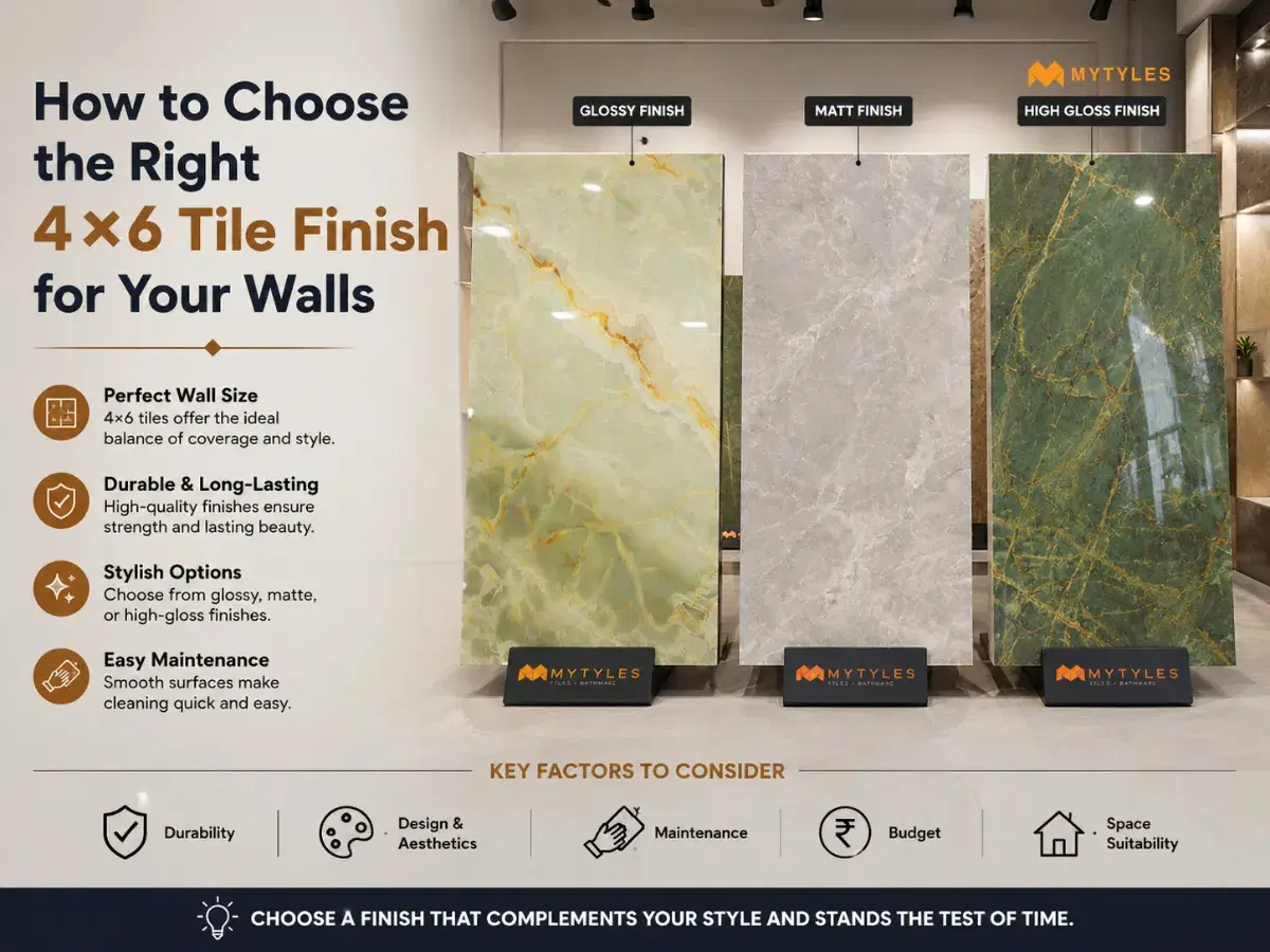 How to Choose the Right 4×6 Tile Finish for Your Walls