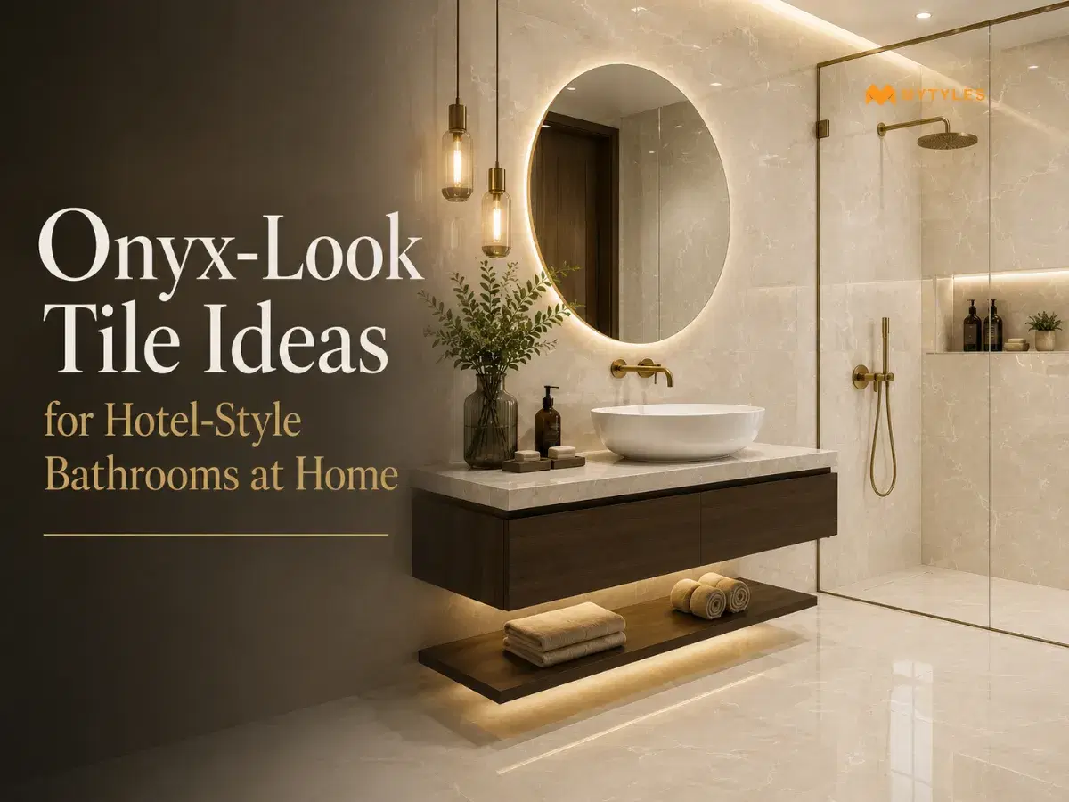 8 Onyx Look Tile Ideas For Hotel Style Bathrooms At Home