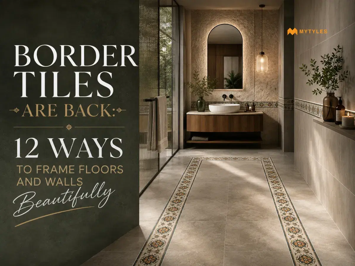 Border Tiles Are Back: 12 Ways to Frame Floors and Walls Beautifully