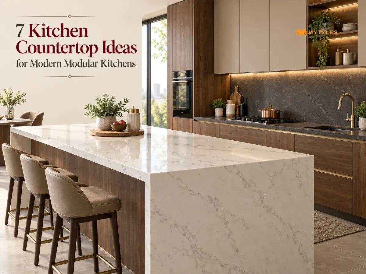 7 Kitchen Countertop Ideas for Modern Modular Kitchens